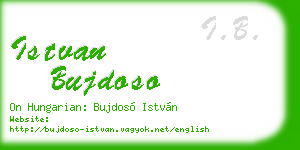 istvan bujdoso business card