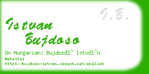istvan bujdoso business card